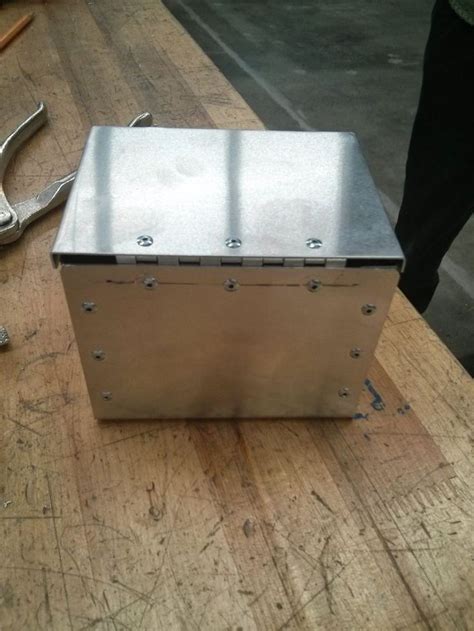 riveted metal box|riveting metal box with lid.